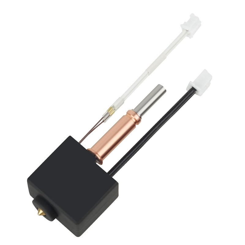 UniTak3D Original Kobra 3/Kobra 3 V2 Combo Hotend with 0.4mm Brass Nozzle,Heater Cartridge Thermistor and Silicone Sock,Support High Temperature Compatible with ANYCUBIC Kobra 3/Kobra 3 V2 Combo 3D Printers - Image 1